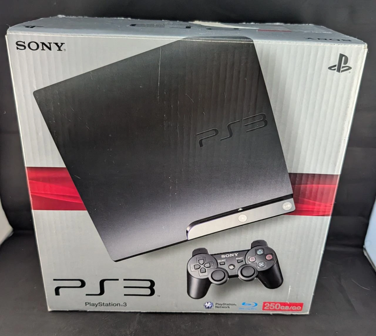 Playstation PS3 Slim na Caixa + Cabos + 1 Controle Não-Oficial – photo 2